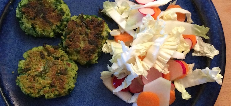 Liebeskummer Rezepte: Bärlauch-Hirse-Küchlein